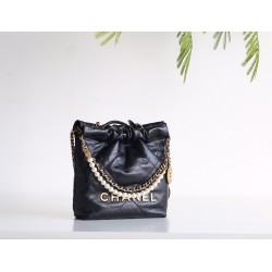 【23SS 人気 No.1】Chanel ミニ 22 パールゴミ袋バッグ - ゴミ袋ミニ × パールアクセント 2023 年必須ファッションアイテム 20×18×6.5cm