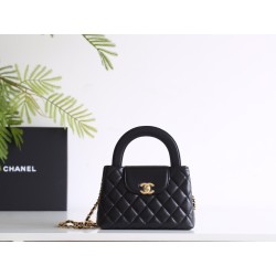 【CHANEL】23K ケリー ハンドルバッグ ブラック ラージサイズ / 24P ケリー トートバッグ 新色入荷15×19×9 cm