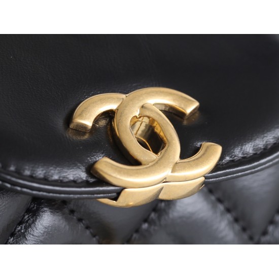 【CHANEL】23K ケリー ハンドルバッグ ブラック ラージサイズ / 24P ケリー トートバッグ 新色入荷15×19×9 cm