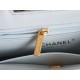 【CHANEL 24P/24S】ケリー トートバッグ 夏の新色登場！ベビーブルー / レトロ金メッキ 大人気モデル13×19×7 cm