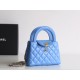 【CHANEL 24P】ケリー トートバッグ 瑠璃藍（ルリブルー） 中国伝統色 × レトロデザイン 話題の夏バッグ15×19×9 cm