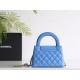 【CHANEL 24P】ケリー トートバッグ 瑠璃藍（ルリブルー） 中国伝統色 × レトロデザイン 話題の夏バッグ15×19×9 cm
