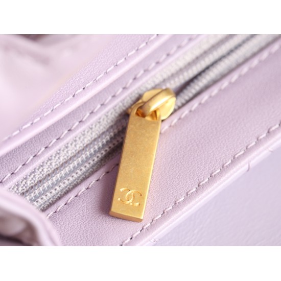 【CHANEL 24P】ケリー トートバッグ 夏の新色登場！レトロ金 × 光沢皮革 話題の人気モデル15×19×9 cm
