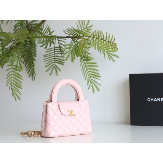 【CHANEL 24P】ケリー トートバッグ ピンク ヴィンテージ再設計 × マルチウェア 保值色の夏必須アイテム15×19×9 cm