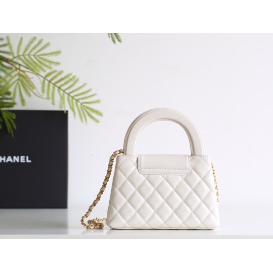 【CHANEL 24P】ケリー トートバッグ ホワイト ピュアな夏のクラシック マルチウェア設計 大人のロマンス15×19×9 cm