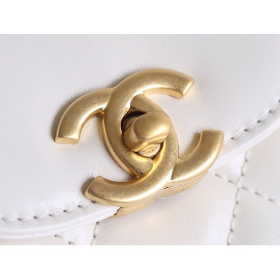 【CHANEL 24P】ケリー トートバッグ ホワイト ピュアな夏のクラシック マルチウェア設計 大人のロマンス15×19×9 cm