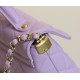 【CHANEL 25P 新作】羊皮ケリー トートバッグ タロイモピンク レトロハンドル × 柔らかな質感 予約受付中11.7×22×8 cm
