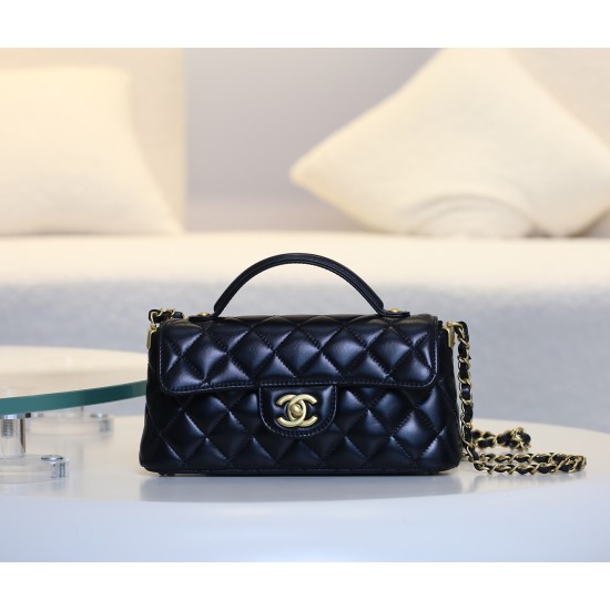 【CHANEL 25P 新作】羊皮ケリー トートバッグ レトロハンドル × 柔らかな質感 人気爆発中！11.7×22×8 cm