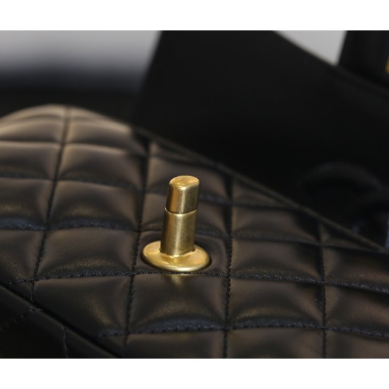 【CHANEL 25P 新作】羊皮ケリー トートバッグ レトロハンドル × 柔らかな質感 人気爆発中！11.7×22×8 cm