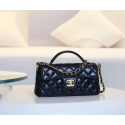 【CHANEL 25P 新作】羊皮ケリー トートバッグ レトロハンドル × 柔らかな質感 人気爆発中！11.7×22×8 cm