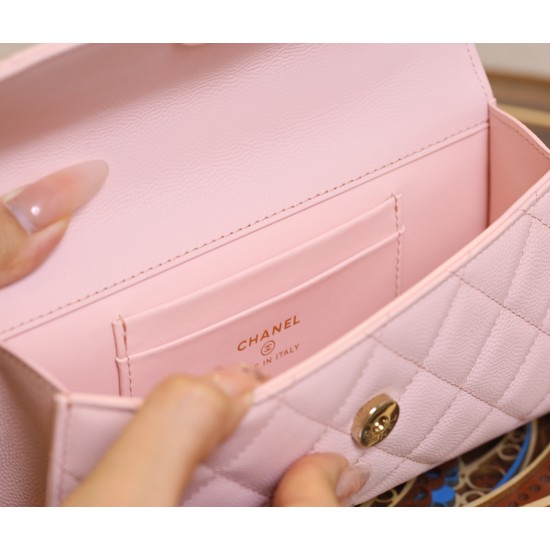 【CHANEL 25S】春夏新作 ケリー ハンドルチェーンバッグ サクラピンク エレガントフォルム × 季節限定カラー10×18×6.7 cm