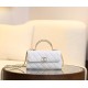 【CHANEL 25S】春夏新作 ケリー ハンドルチェーンバッグ 真っ白なシンデレラ クリーンホワイト × レトロ金 エレガンスの象徴10×18×6.7 cm