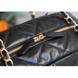 Chane1 24a ハンドメイドボウリングバッグ｜圧倒的存在感と 24K ヴィンテージ金で輝く、快適とファッションを兼ね備えた大容量逸品​ 28×44×15.5 cm