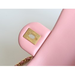 【シャネル 新作】ゴールドボールクロスボディバッグ サンゴピンク 方胖子スタイル - 硬質底 ×24K ゴールドメッキ オレンジベースの華やかさ 18×15×9 cm