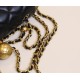 【シャネル 新色】ゴールドボールフラップバッグ ラージミニ クラシックブラック - ハードボトム ×24K ビンテージ金 静かなる贅沢スタイル13×20×7cm