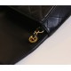 【シャネル 新色】ゴールドボールフラップバッグ スクエアシェイプ ブラック - ハードボトム ×24K ビンテージ金 静謐なる贅沢の美学18×15×9 cm