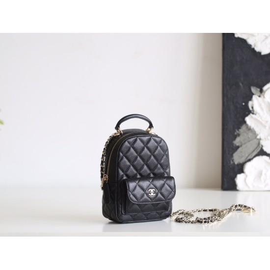 【入荷】シャネル 24C ハイドンブランド ミニリュック ライチ牛皮革 3way 実用ファッションバッグ 18×13×9cm 【入荷】シャネル 24C ハイドンブランド ミニリュック ライチ牛皮革 3way 実用ファッションバッグ 18×13×9cm