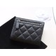 【シャネル クラシック 3 つ折り財布】キャビアレザー × ダブル C ロゴ マルチファンクション実用派 11.5×10.5×3cm