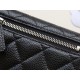 【シャネル クラシック 3 つ折り財布】キャビアレザー × ダブル C ロゴ マルチファンクション実用派 11.5×10.5×3cm
