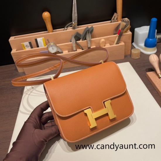 Hermes Constance 19cm Madame 37 /Gold Gold Hardware 18cm Full Handmade Hermes Constance 19cm Madame 37 /Gold Gold Hardware 18cm Full Handmade