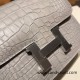 Hermes Constance 19cm Crocodile 80 /Pearl Grey (Gris Perle) 18cm Full Handmade Hermes Constance 19cm Crocodile 80 /Pearl Grey (Gris Perle) 18cm Full Handmade