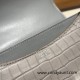 Hermes Constance 19cm Crocodile 80 /Pearl Grey (Gris Perle) 18cm Full Handmade Hermes Constance 19cm Crocodile 80 /Pearl Grey (Gris Perle) 18cm Full Handmade
