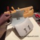 Hermes Constance 19cm Crocodile 80 /Pearl Grey (Gris Perle) 18cm Full Handmade Hermes Constance 19cm Crocodile 80 /Pearl Grey (Gris Perle) 18cm Full Handmade