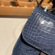 Hermes Constance 19cm Crocodile N7 /Blue Tempete 18cm Full Handmade Hermes Constance 19cm Crocodile N7 /Blue Tempete 18cm Full Handmade