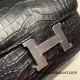 Hermes Constance 19cm Matte Alligator Crocodile 89 /Black (Noir) 18cm Full Handmade Hermes Constance 19cm Matte Alligator Crocodile 89 /Black (Noir) 18cm Full Handmade