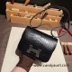 Hermes Constance 19cm Matte Alligator Crocodile 89 /Black (Noir) 18cm Full Handmade Hermes Constance 19cm Matte Alligator Crocodile 89 /Black (Noir) 18cm Full Handmade