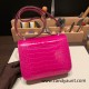 Hermes Constance 19cm Shiny Alligator Crocodile J5 /Rose Scheherazade 18cm Full Handmade Hermes Constance 19cm Shiny Alligator Crocodile J5 /Rose Scheherazade 18cm Full Handmade