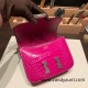 Hermes Constance 19cm Shiny Alligator Crocodile J5 /Rose Scheherazade 18cm Full Handmade Hermes Constance 19cm Shiny Alligator Crocodile J5 /Rose Scheherazade 18cm Full Handmade