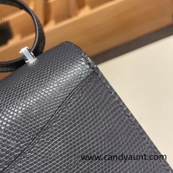 Hermes Constance 19cm lizard 8F /Etain Silver Hardware 18cm Full Handmade Hermes Constance 19cm lizard 8F /Etain Silver Hardware 18cm Full Handmade