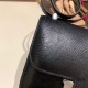 Hermes Constance 19cm lizard 89 /Black (Noir) Silver Hardware 18cm Full Handmade Hermes Constance 19cm lizard 89 /Black (Noir) Silver Hardware 18cm Full Handmade