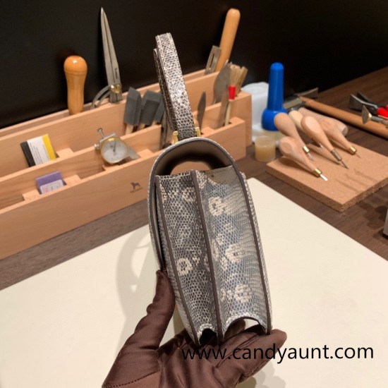 Hermes Constance 19cm lizard 1B/Ombre Gold Hardware 18cm Full Handmade Hermes Constance 19cm lizard 1B/Ombre Gold Hardware 18cm Full Handmade