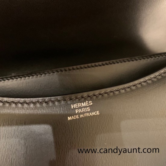 Hermes Constance 19cm box 89 /Black (Noir) Silver Hardware 18cm Full Handmade Hermes Constance 19cm box 89 /Black (Noir) Silver Hardware 18cm Full Handmade