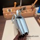 Hermes Constance 19cm swift 7R/ Azur Silver Hardware 18cm Full Handmade Hermes Constance 19cm swift 7R/ Azur Silver Hardware 18cm Full Handmade