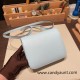 Hermes Constance 19cm swift 7R/ Azur Silver Hardware 18cm Full Handmade Hermes Constance 19cm swift 7R/ Azur Silver Hardware 18cm Full Handmade