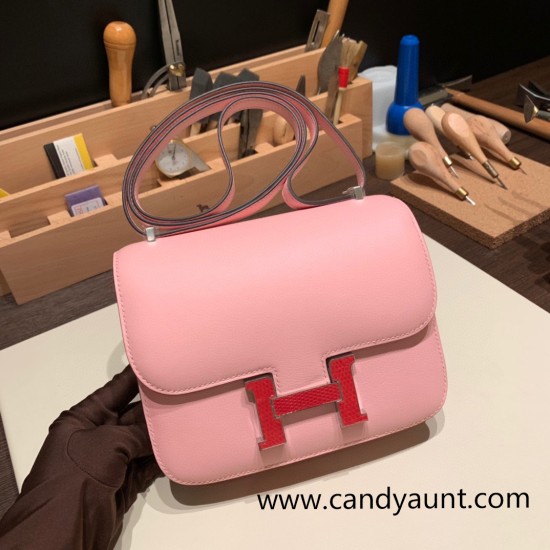 Hermes Constance 19cm swift 3Q /Rose Sakura 18cm Full Handmade Hermes Constance 19cm swift 3Q /Rose Sakura 18cm Full Handmade