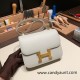 Hermes Constance 19cm swift 80 /Pearl Grey Gold Hardware 18cm Full Handmade Hermes Constance 19cm swift 80 /Pearl Grey Gold Hardware 18cm Full Handmade