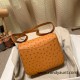 Hermes Constance 19cm ostrich 9H/ Soleil Silver Hardware 18cm Full Handmade Hermes Constance 19cm ostrich 9H/ Soleil Silver Hardware 18cm Full Handmade