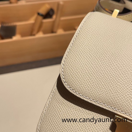 Hermes Constance 19cm Epsom I2 /Nata Gold Hardware 18cm Full Handmade Hermes Constance 19cm Epsom I2 /Nata Gold Hardware 18cm Full Handmade