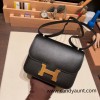 Hermes Constance 19cm 89 /Black Gold Hardware 18cm Full Handmade