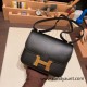 Hermes Constance 19cm 89 /Black Gold Hardware 18cm Full Handmade