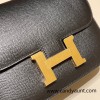 Hermes Constance 19cm 89 /Black Gold Hardware 18cm Full Handmade