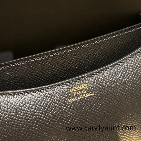Hermes Constance 19cm 89 /Black Gold Hardware 18cm Full Handmade Hermes Constance 19cm 89 /Black Gold Hardware 18cm Full Handmade
