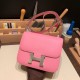 Hermes Constance 19cm Epsom 5P /Pink Silver Hardware 18cm Full Handmade Hermes Constance 19cm Epsom 5P /Pink Silver Hardware 18cm Full Handmade