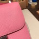 Hermes Constance 19cm Epsom 5P /Pink Silver Hardware 18cm Full Handmade Hermes Constance 19cm Epsom 5P /Pink Silver Hardware 18cm Full Handmade