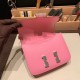 Hermes Constance 19cm Epsom 5P /Pink Silver Hardware 18cm Full Handmade Hermes Constance 19cm Epsom 5P /Pink Silver Hardware 18cm Full Handmade