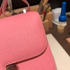 Hermes Constance 19cm 1Q/Rose Confetti Silver Hardware 18cm Full Handmade